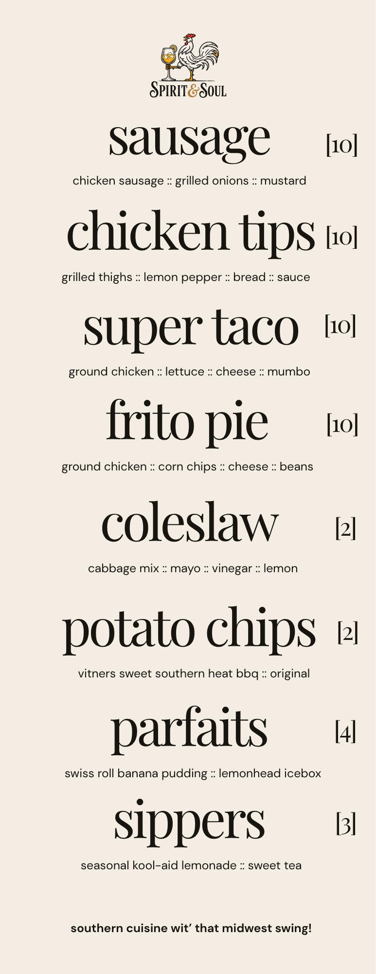 Signature Menu